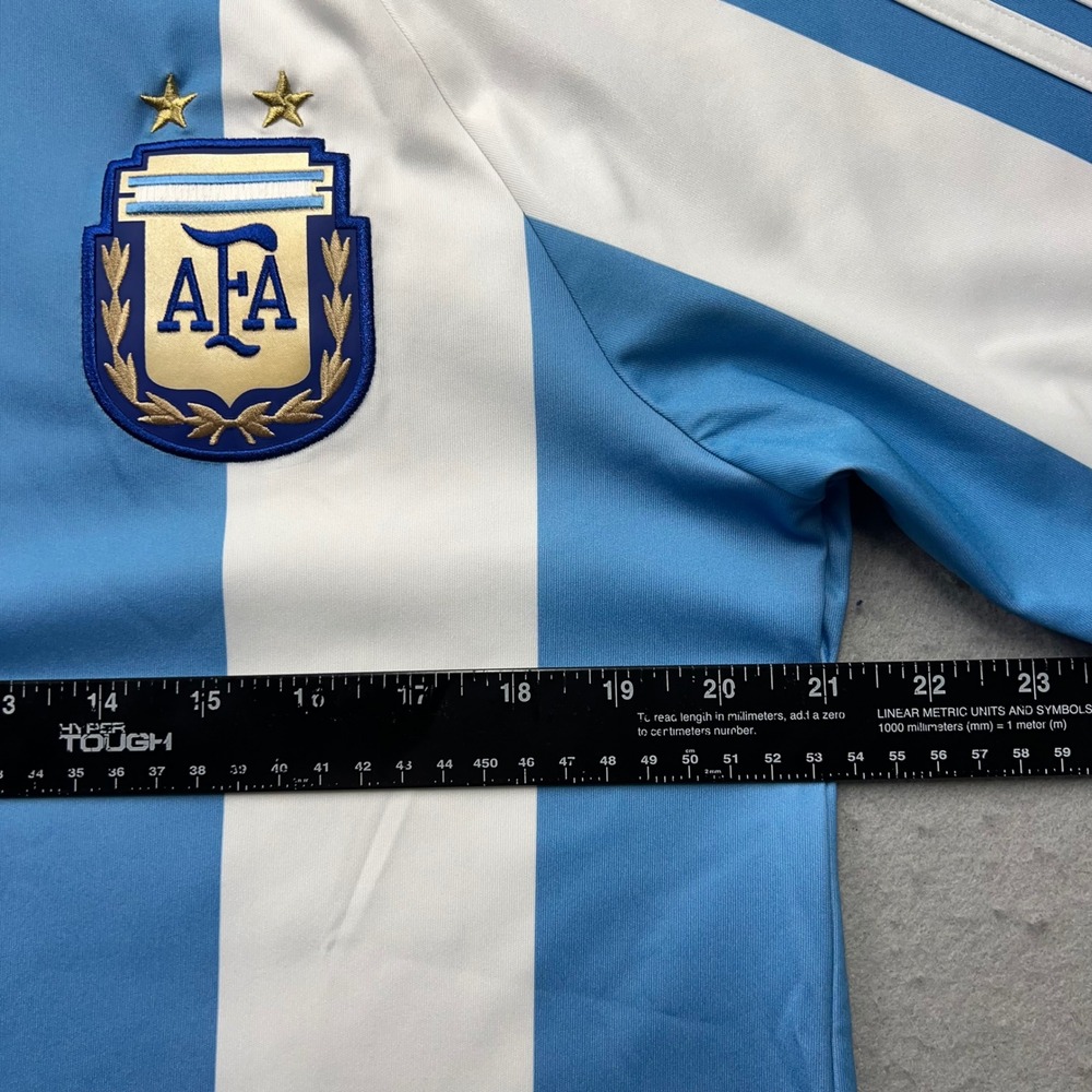 Adidas Argentina National Team Soccer Jersey Blue White Striped AFA Mens Medium - Picture 4 of 10